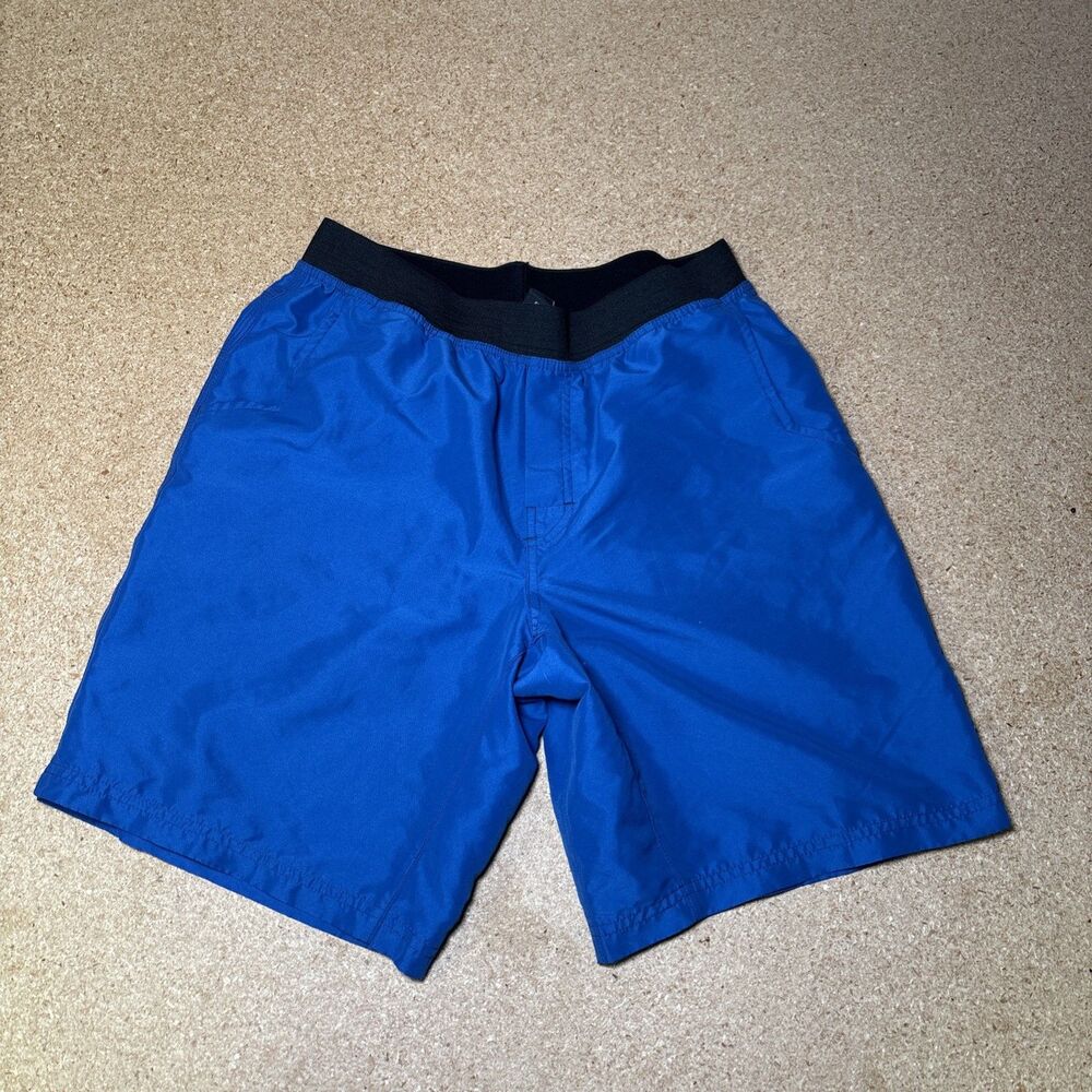 Prana Shorts Men's Large 9” Blue Mojo Chakra Short Gym Hike Yoga Workout D2
